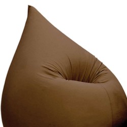 Pouf marron poire