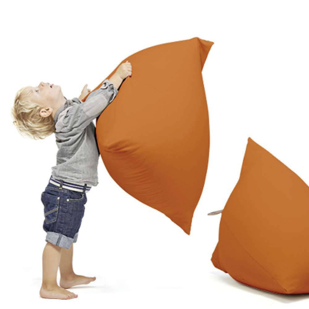 Pouf berlingot orange