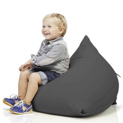 Pouf enfant berlingot gris