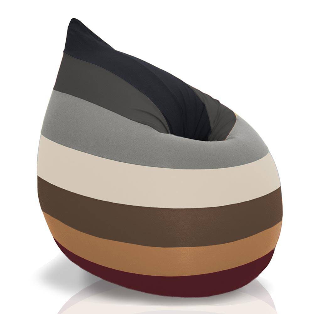 Pouf poire rayé Pouf poire rayé