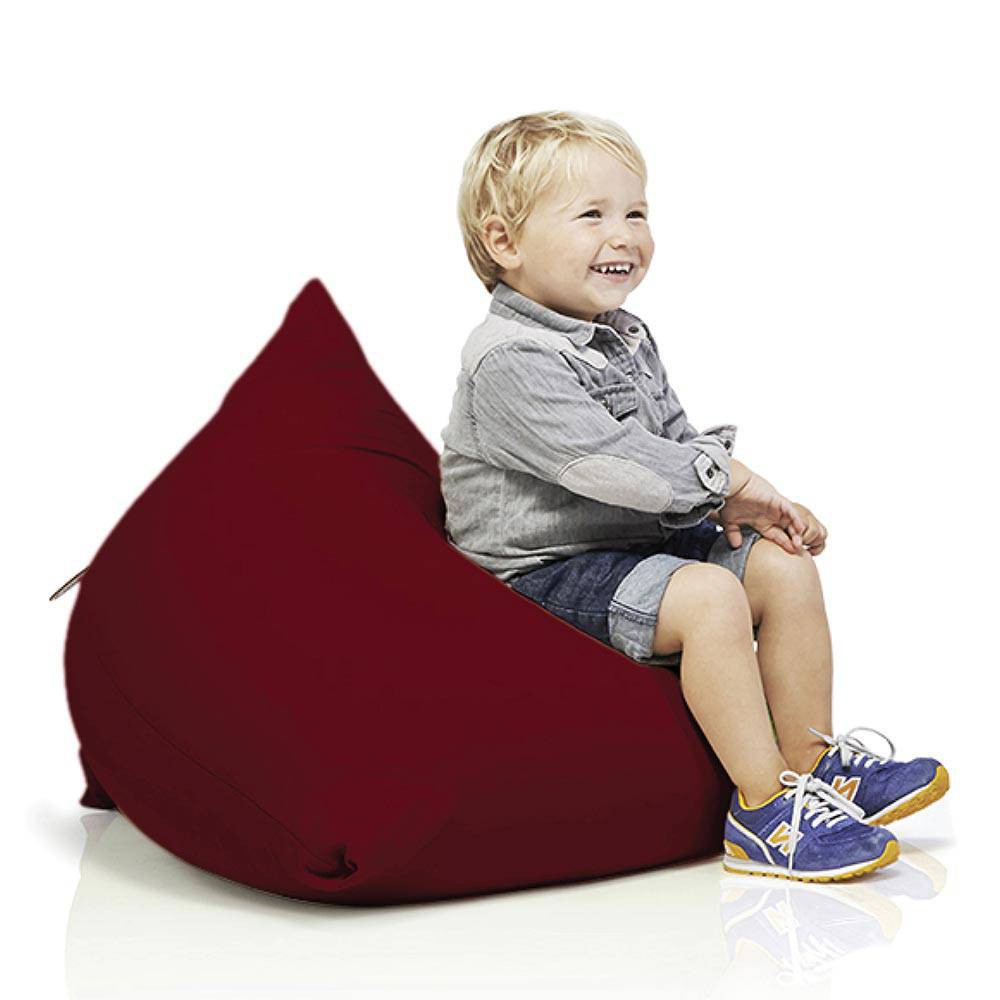 Pouf bordeaux enfant