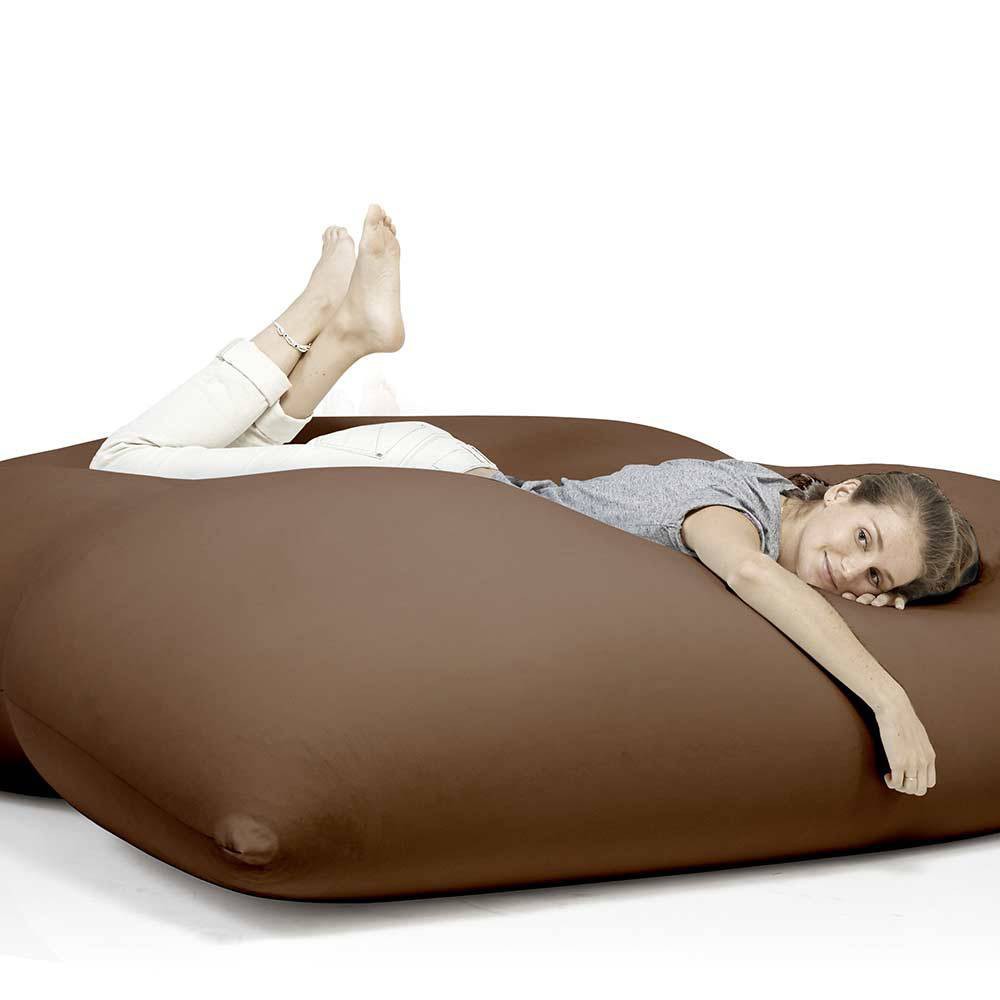 très grand pouf marron très grand pouf marron