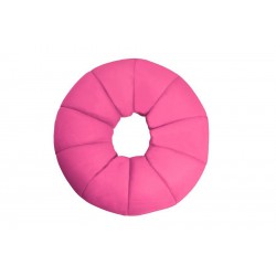 Pouf piscine bouée rose