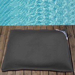 Petit pouf piscine anthracite