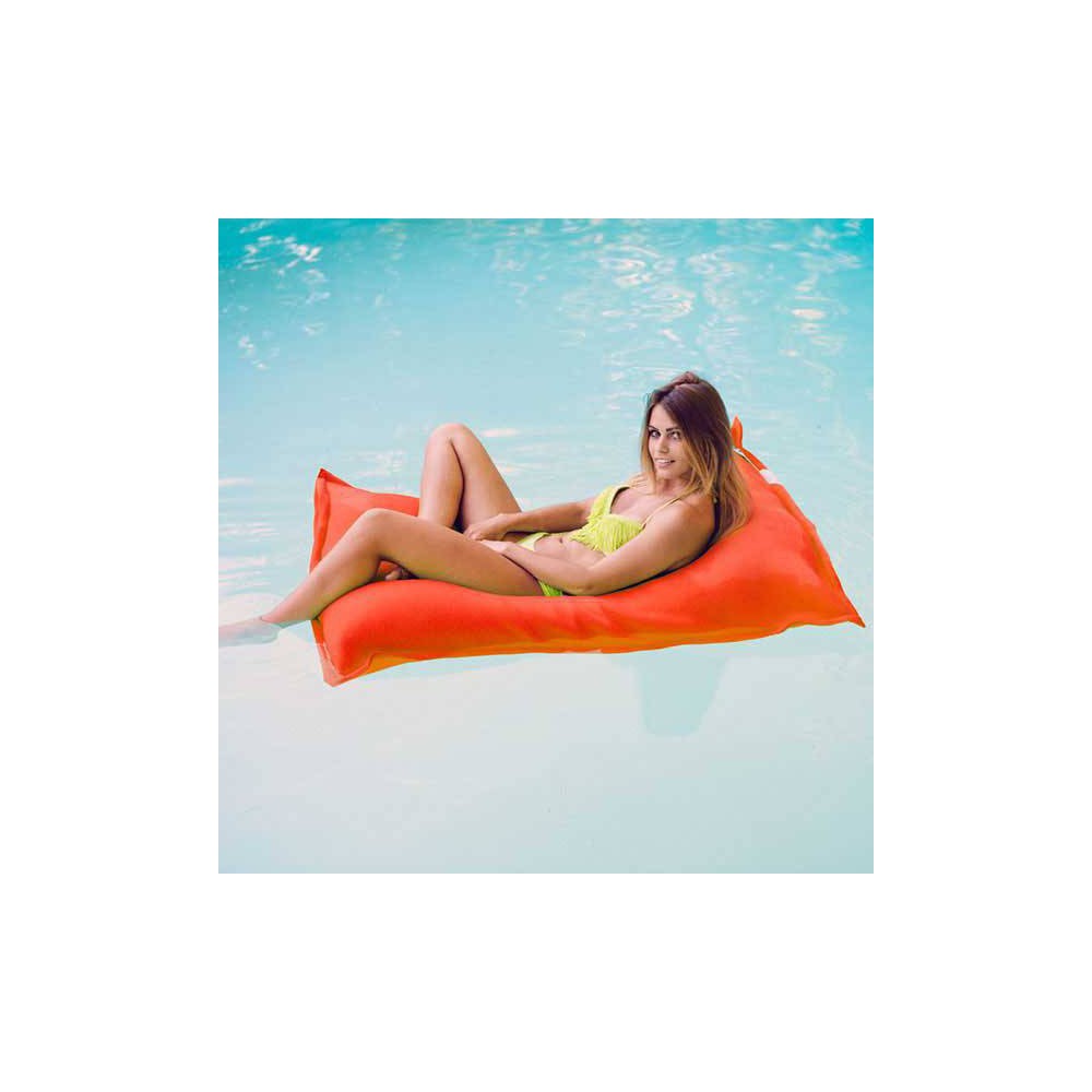 pouf piscine orange jumbo bag