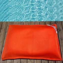 Petit pouf piscine orange