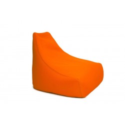 pouf orange piscine