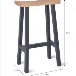 tabouret de bar en bois