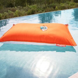 Pouf piscine orange floatzac