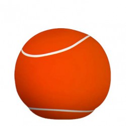 pouf balle de tennis orange