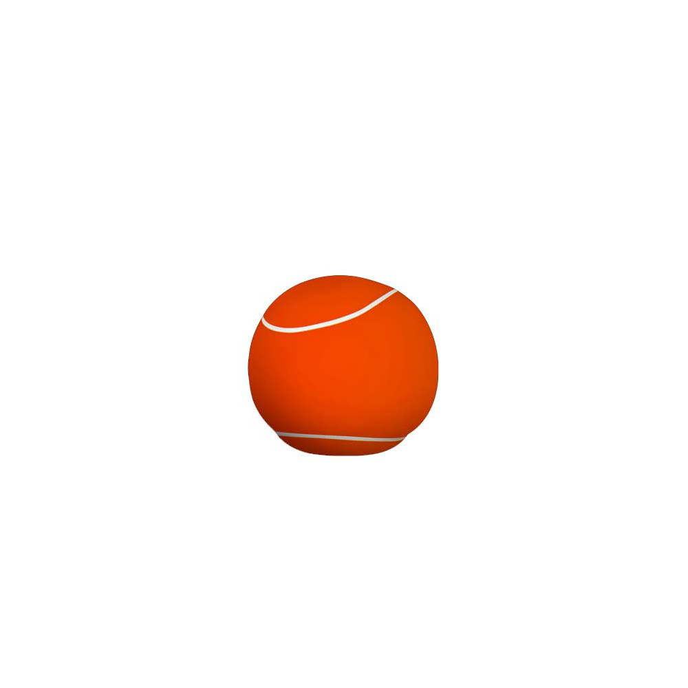 pouf balle de tennis orange
