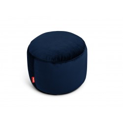 Pouf Point Velvet bleu marine