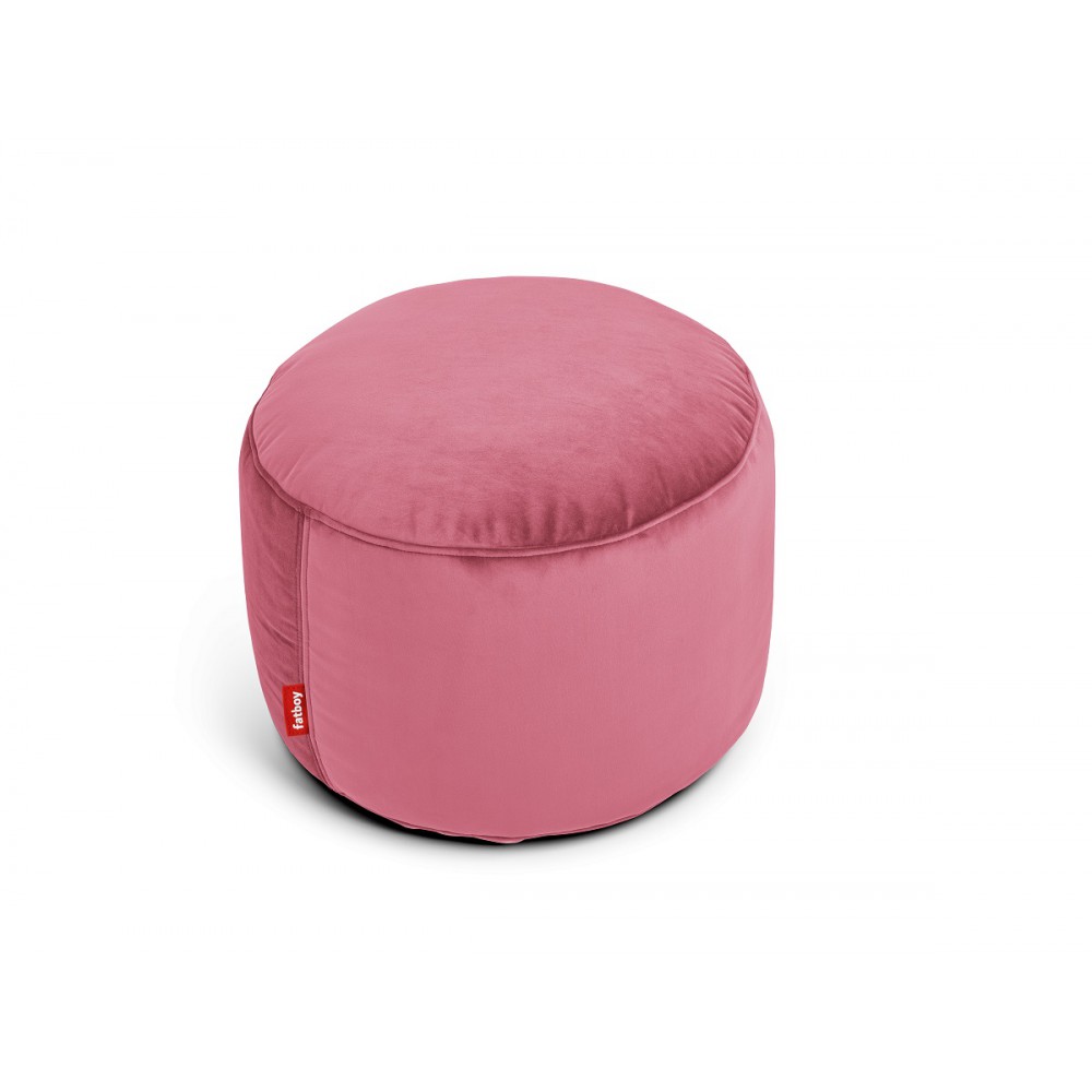 Pouf Point Velvet framboise Pouf Point Velvet framboise