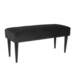 Banc noir en velours
