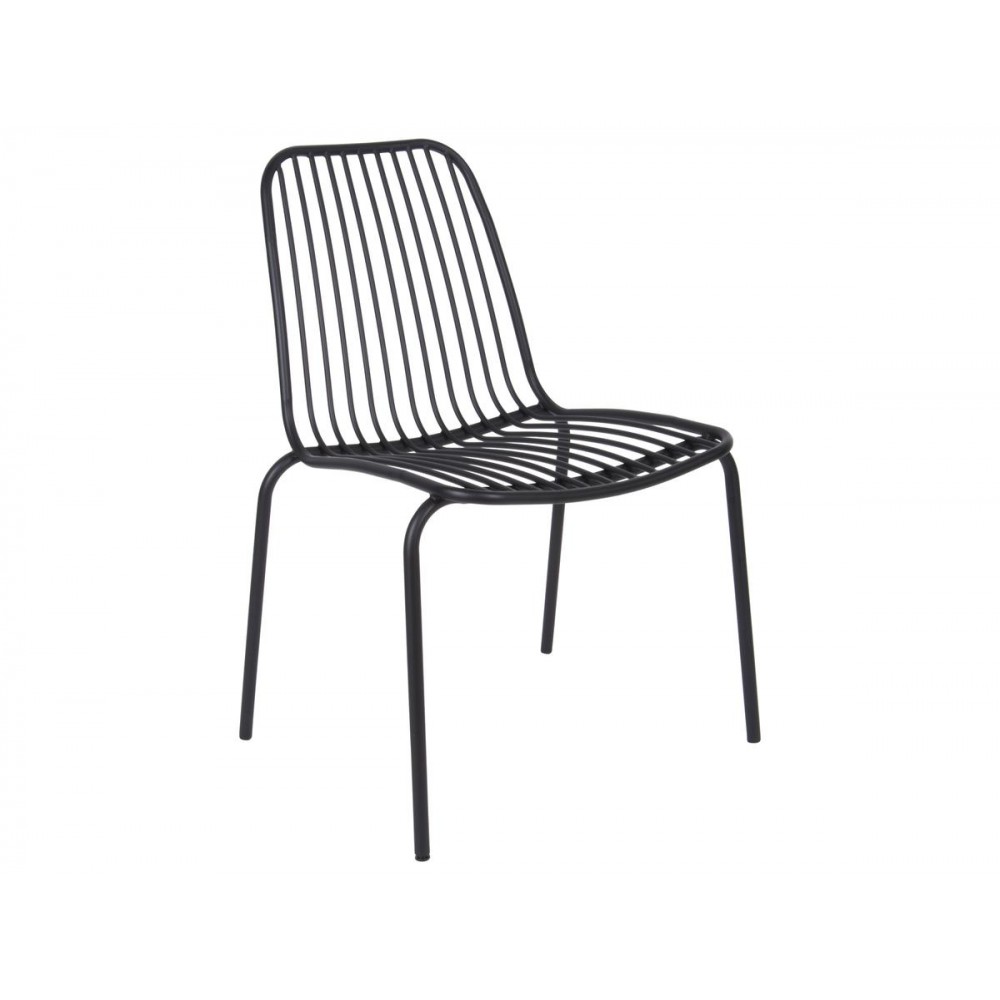 Chaise de jardin design métal noir - Monsi Référence : CD_Ch65E