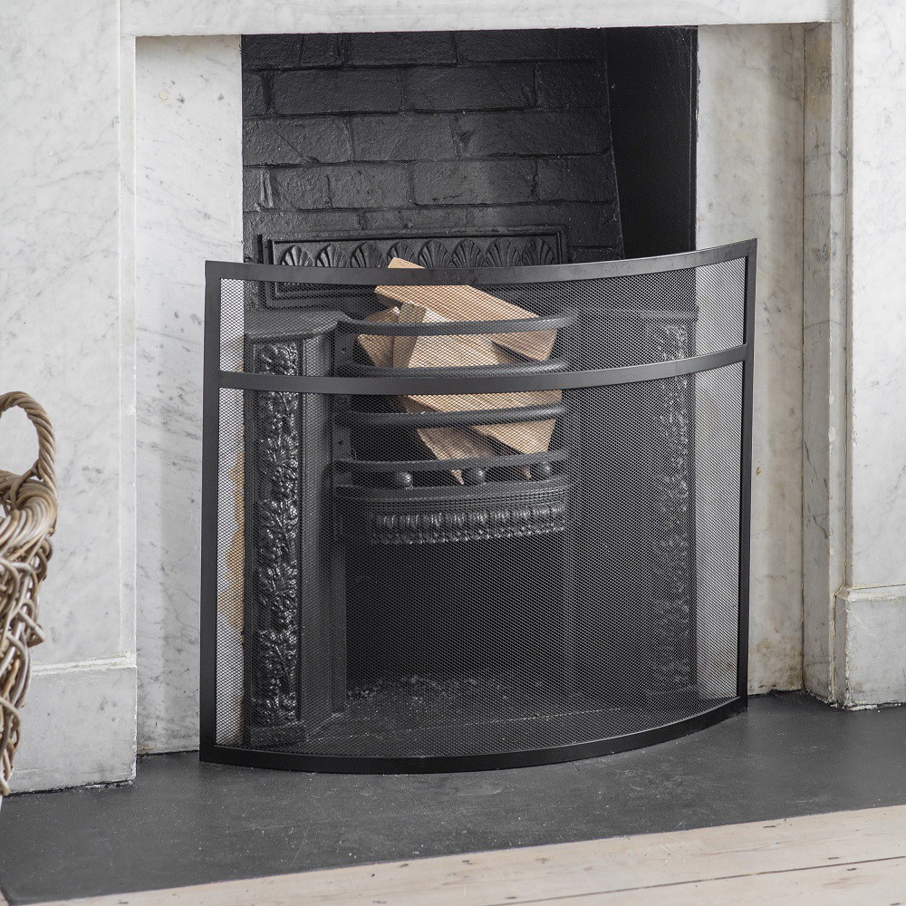 Pare-feu rectangulaire noir mat Pare-feu rectangulaire noir mat