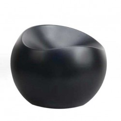 ball chair noir mat