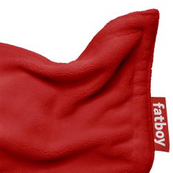 pouf tout doux rouge