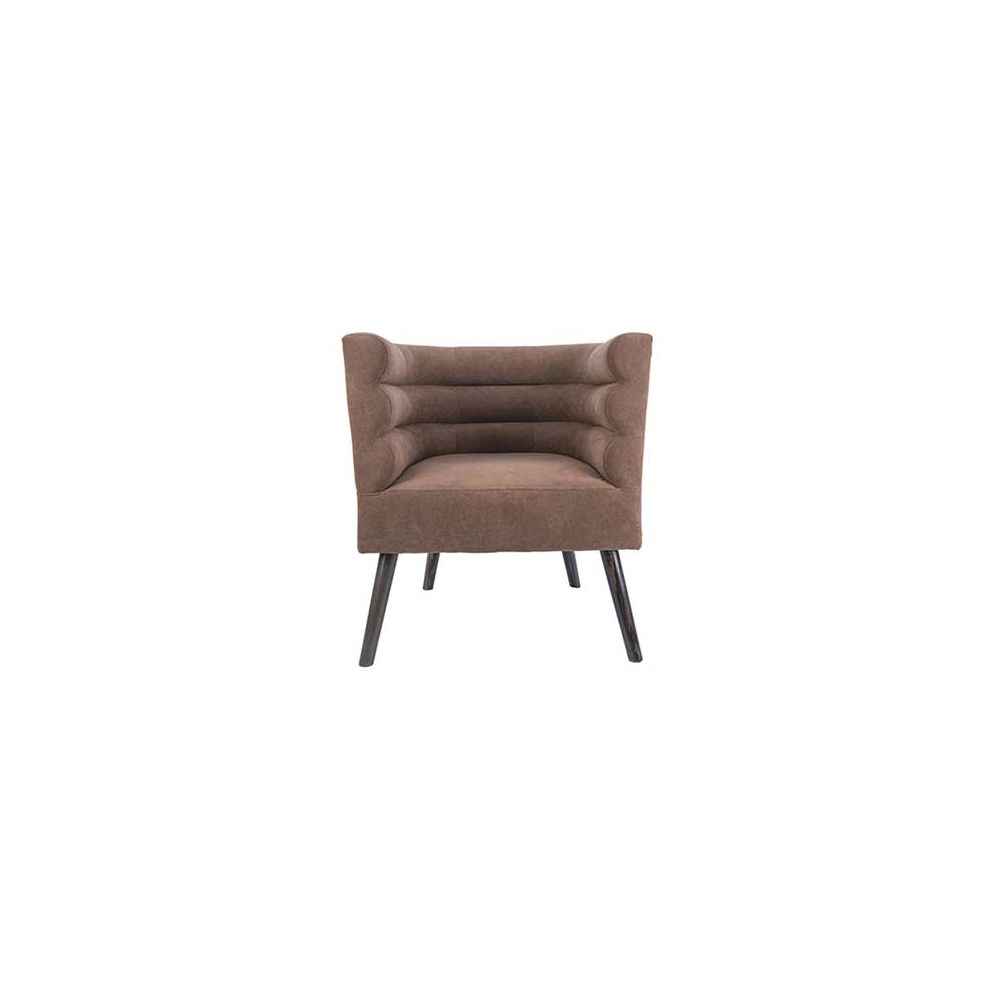Fauteuil daim marron Fauteuil daim marron