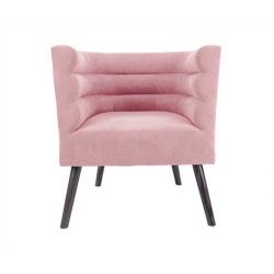 fauteuil velours rose