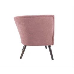 fauteuil rose velours