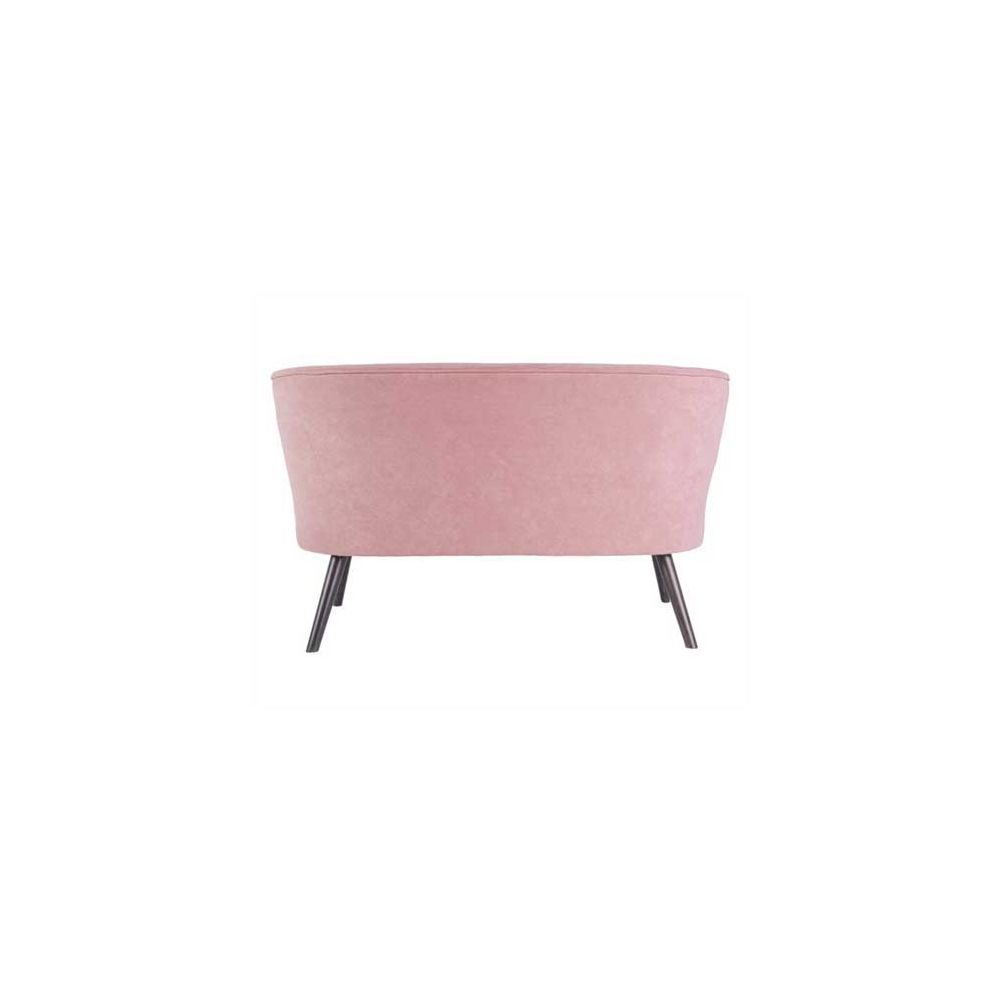 Canapé 2 personnes velours rose