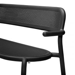 Banc d extérieur gris foncé