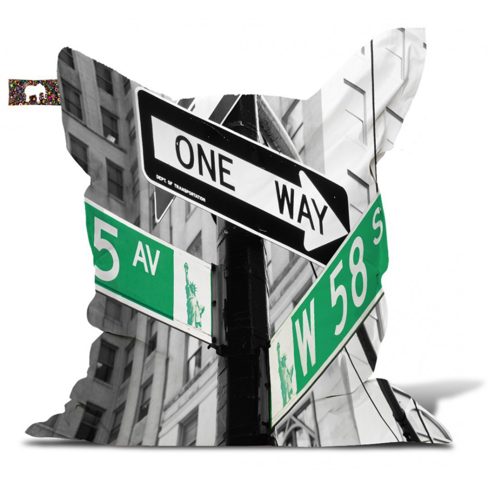Pouf New york "One way" Pouf New york "One way"