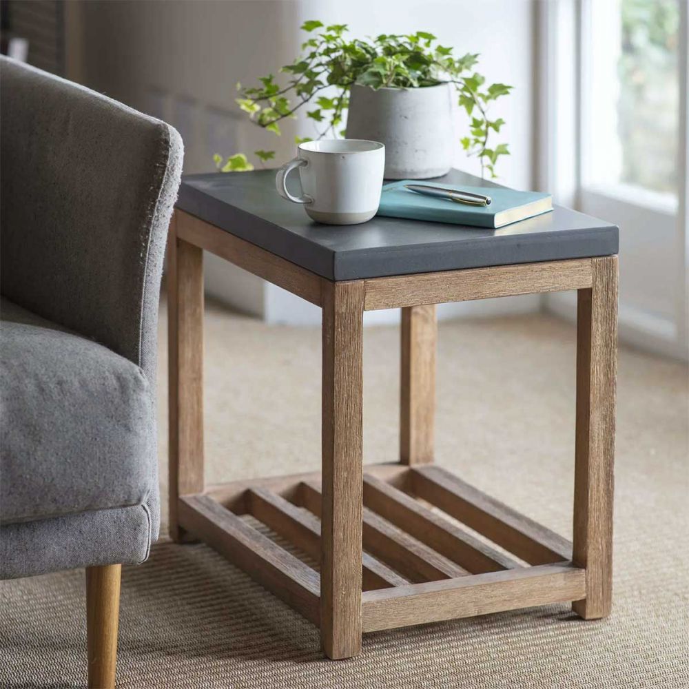 Table en bois et ciment Table en bois et ciment