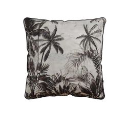 Coussin déco tropical jungle