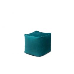 Bout de canapé bleu paon