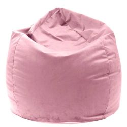 pouf siège rose