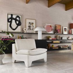 Fauteuil loung rétro et douillet HK Living