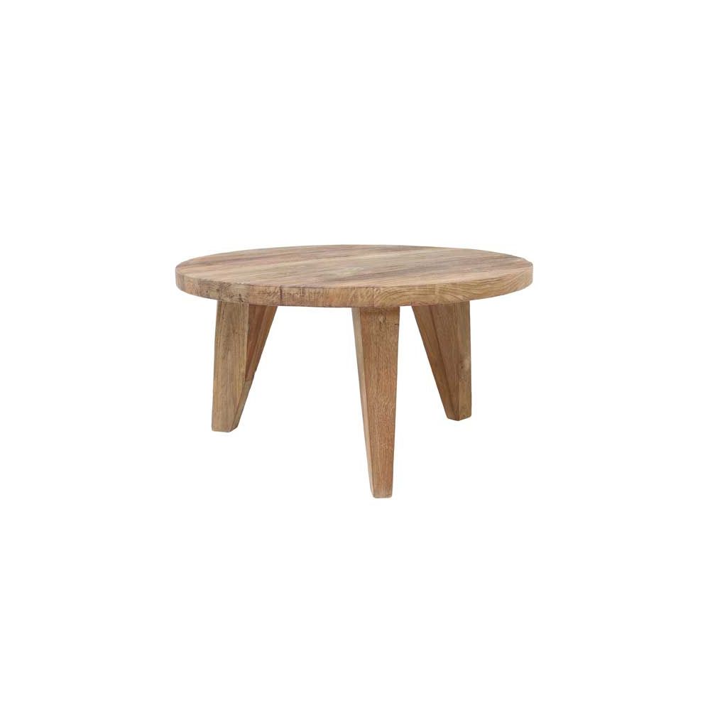 Table ronde en bois brut Table ronde en bois brut