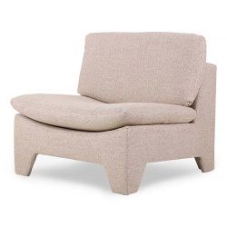 Fauteuil tendance bouclettes nude