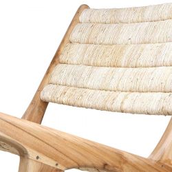 Chaise en fibres naturelles