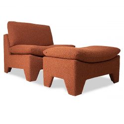 Fauteuil bouclettes HK Living brick