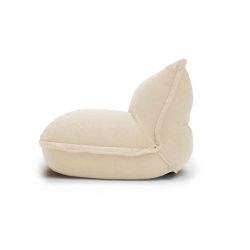 Fatboy The Bonbaron Sherpa Fauteuil monoplace moelleux Ecru