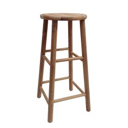 Tabouret haut en bois