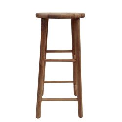 Tabouret de bar en bois brut