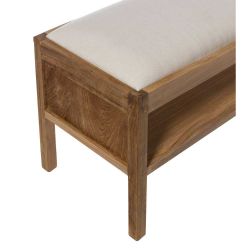 Banc et rangements en bois