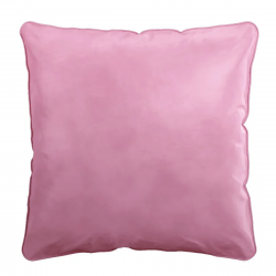 Coussin velours rose dragée