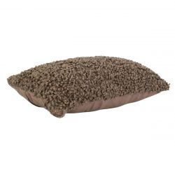 Coussin décoratif doux et moelleux taupe