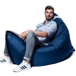 Pouf geant d extérieur bleu