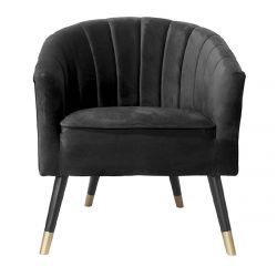 Fauteuil royal en velours