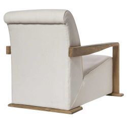 Fauteuil gros coussin beige