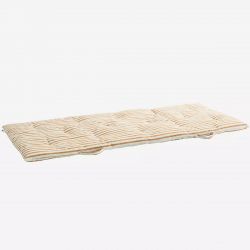 Futon Madam Stoltz jaune et blanc