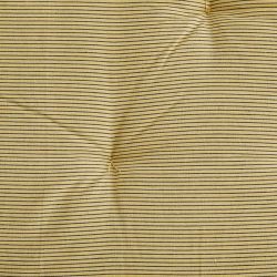 Futon coton double face fleures et rayures jaune et gris