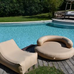 Coussin piscine rond nude