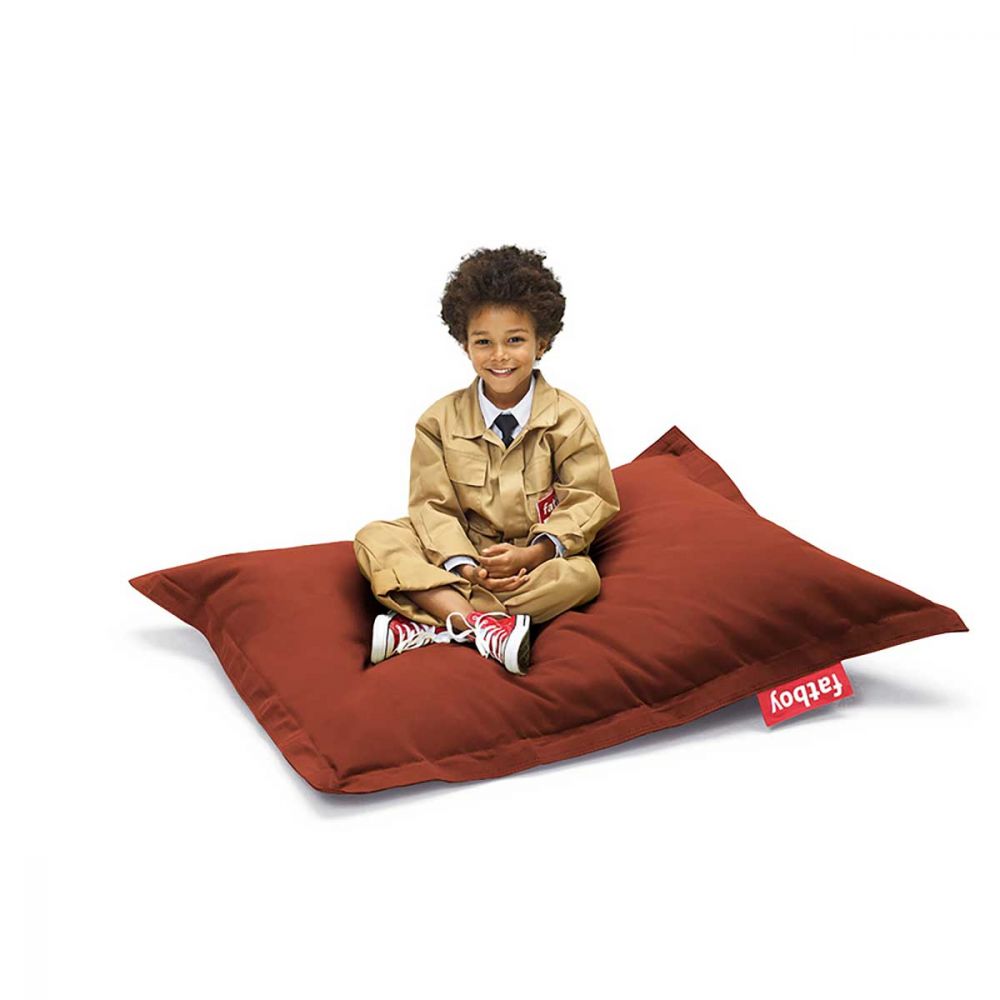 2 Stories : chambre enfant - Coussin Pouf tressé Juliette-Marron